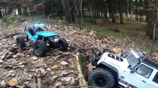 Axial SCX10 amp Wraith winch testTyp Warn 95cti Winch from RC4WD [upl. by Hortensia422]