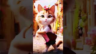 Bhangda pa music bollywood song punjabi dance beautiful cutecat cute reels [upl. by Ahsieyt277]