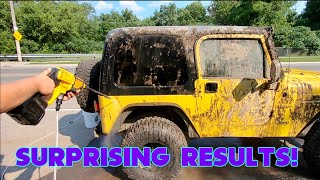 MUD CAKED Jeep VS DeWalt 20v CORDLESS Power Cleaner [upl. by Malory47]