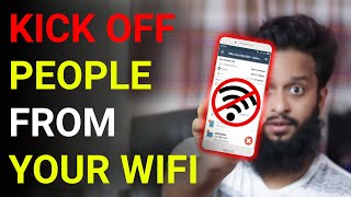 How To KICK People Off Your WIFI on Android Phone Detect Intruder amp Block From Your WiFi Network [upl. by Neerihs]