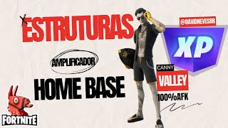 Canny Valley  Home Base  Estruturas  Resistência 100 AFK  FortNite Salve o Mundo [upl. by Ilohcin]