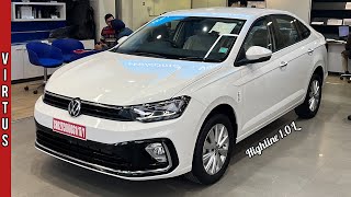 New Volkswagen Virtus 2024 🔥 Highline 10L MT  1342L  White Colour  Detailed Walkaround Review [upl. by Atteuqram628]