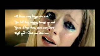 Avril Lavigne  Wish you were here  Lyrics HD [upl. by Orianna555]