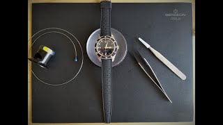 Corgeut 2013B NH35 Seamaster homage  bezel install [upl. by Ellennad]