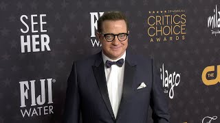 Brendan Fraser 2023 Critics Choice Awards Red Carpet Arrivals [upl. by Santini]