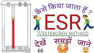 ईएसआर परीक्षण  ESR Test in hindi  Westergren method [upl. by Weiman714]