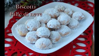 Ricetta di Natale Biscotti palle di neve senzaglutine [upl. by Htebazie86]