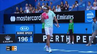 Roger Federer v Alexander Zverev highlights RR  Mastercard Hopman Cup [upl. by Tomlin]