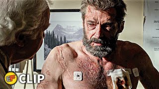 Logan Wakes Up in a Clinic Scene  Logan 2017 Movie Clip HD 4K [upl. by Sancho]