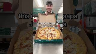 Is this The VIRAL Papa Johns Pizza wow viral youtubeshorts shorts better pizza food fyp [upl. by Kaazi]