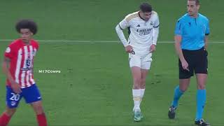 Federico Valverde vs Atletico Madrid  100124  Spanish Super Cup SemiFinal [upl. by Enelyahs]