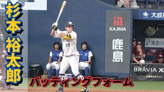 【ラオウ降臨】杉本裕太郎選手のバッティングフォーム（スロー再生あり） [upl. by Betsey]