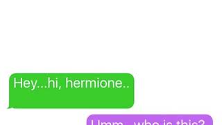 DRACO LIKES HERMIONE textingstory [upl. by Enelehs]