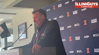 Illinois Head Coach Bret Bielema PreWeek 4 at Nebraska Media Conference  Sept 16 2024 [upl. by Kcaj]