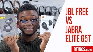 Jabra Elite 65t vs JBL Free Headphones Review  RTINGScom [upl. by Yarised]