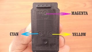 how to refill canon E410 colour cartridge [upl. by Suollecram960]