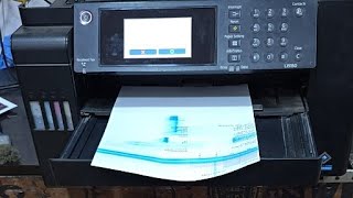 Epson L15150 Duplex A3 printer Allin One Color printer Speed Test Head problem Pw sensor change [upl. by Oretna]