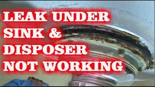 LEAKY SINK amp DISPOSER NOT WORKING [upl. by Eveivenej888]