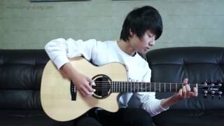 Big Bang 거짓말 Lies Sungha Jung Acoustic Tabs Guitar Pro 6 [upl. by Tanny976]