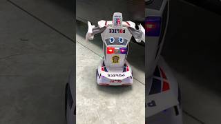 Electric Deformation RobotChildrens Police Car Toy [upl. by Penni]