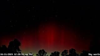 Northern lights Timelapse G5 Solar Storm [upl. by Ehudd]