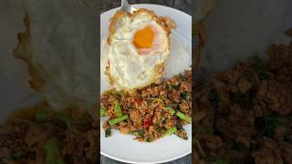 Thai basil minced pork pad kra pao moo saap ulamfortoday thaifood jhaybhermoso [upl. by Eselahs]