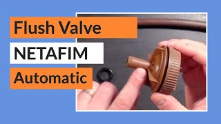 Netafim Automatic Flush Valve TLFV1 Techline Line Flushing Valve [upl. by Teddman]