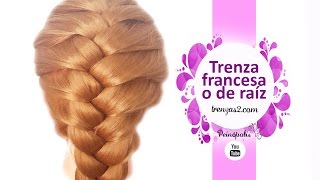 Peinados con Trenzas Francesas o de Raiz para Gimnaso Faciles con Coletas [upl. by Steel]