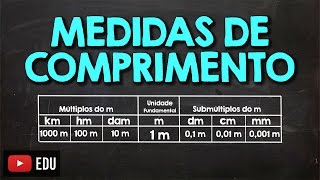 Como Calcular e Converter  km hm dam m dm cm e mm  Medidas de Comprimento [upl. by Vally]