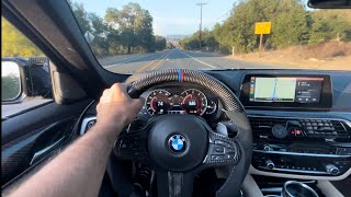 Bmw G30 540i pov drive plus m5 e60 drive new display and rod bearings [upl. by Pachton]