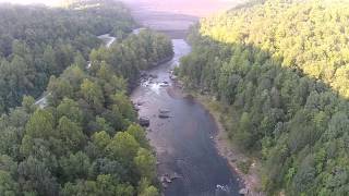 Upper Gauley Drone Video Summersville Dam Putin 19 September 2014 [upl. by Alilak341]