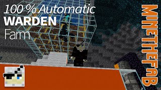 Automatic Warden Farm  and The Best Portable XPsource in Minecraft [upl. by Eelsha]