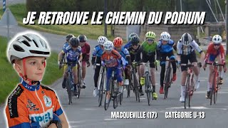 Je roule dans le vent pour un podium à la clef  Catégorie U13  Macqueville 17 [upl. by Hans93]