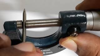 HOW TO USE A MICROMETER SCREW GAUGE IN URDU HINDI [upl. by Schild729]