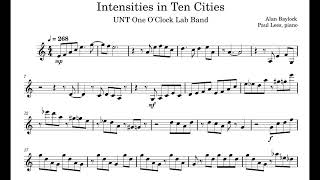 Piano transcription  Intensities in Ten Cities One OClock Lab Band [upl. by Belloir]