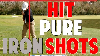 Golf Lesson to Hit Pure Iron Shots  Shoulder to Shoulder Drill [upl. by Arehs875]