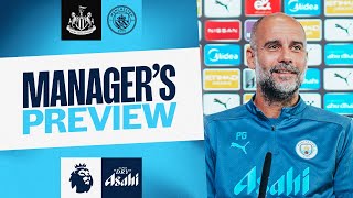 MANAGERS PREVIEW  Pep Guardiola  Newcastle United v Man City  Premier League [upl. by Airrat579]