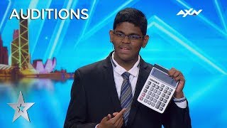 15 Year Old YAASHWIN SARAWANAN Is A HUMAN CALCULATOR  Asias Got Talent 2019 on AXN Asia [upl. by Ursi]