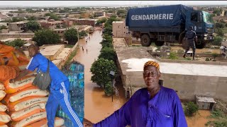 Inondation Les premiers lots d’aide du gouvernement aux impacté de le crue à Diawara [upl. by Evelin976]