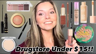 😮 FULL FACE OF DRUGSTORE MAKEUP UNDER 15 ‼️ HIDDEN GEMS FOR EVERYDAY WEAR 💎 [upl. by Anemix]