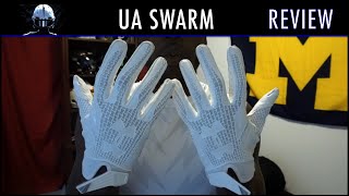 Under Armour Swarm Football Glove Review  Ep 258 [upl. by Asseram]