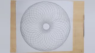 How to make 3d circle by compass3d drawingEasy to make 3d circular hole [upl. by Nevur282]