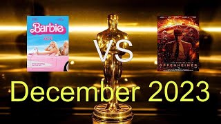 Oscars 2024 Nominations Predictions  December 2023 [upl. by Auoh]