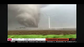 Reed Timmer intercepts HUGE MULTI VORTICES TORNADO that DESTROYS WINDMILL in Prescott Iowa [upl. by Zacarias]