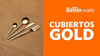 Set Cubiertos Gold Betterware [upl. by Elwaine]