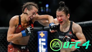 Zhang Weili vs Joanna Jędrzejczyk  UFC 248 UFC 4 [upl. by Metzger]