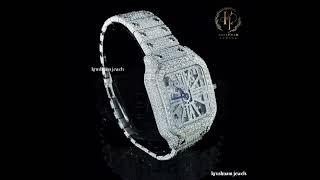 A Masterpiece of Craftsmanship Krushnams Moissanite Diamond Cartier Watch For More 91 8469543259 [upl. by Eciram330]