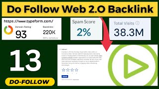 High Quality Do Follow Web 2O amp Profile Backlinks  93 DA  Do Follow Web 2O Backlink Site [upl. by Otrebor652]