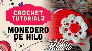 Crochet  Monedero de hilo [upl. by Natsyrk]