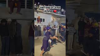 Sher Khalsa ⚔️wmk gatkasikhmartialart viralshort viralvideo trending trend likeforlikes [upl. by Attener863]